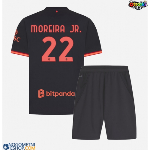 Otroški Nogometni dresi AC Milan Diego Moreira #22 Tretji 2026-27 Kratek Rokav (+ Kratke hlače)